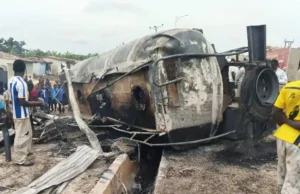 Petrol Tanker Fire at Adubinso Leaves One Dead, Another Seriously Injured